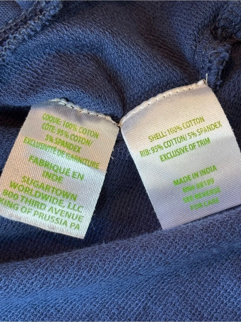 Lilly Pulitzer Girls XL 12-14 Navy Blue Pullover Sweatshirt Pockets